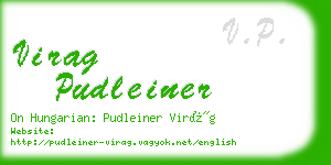 virag pudleiner business card